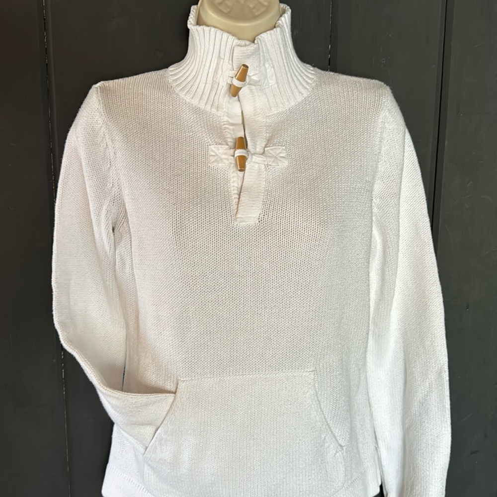 Nautical Toggle Villager sweater by Liz Claiborne, Sz Small